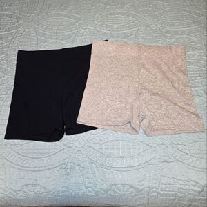 Women's M - L Black and Gray High Waist Shorts